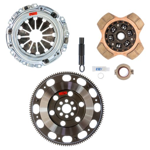 Bild på Exedy 2002 - 2006 Acura RSX Base L4 Stage 2 Cerametallic Clutch 4 Puck Disc Incl. HF02 Lightweight FW