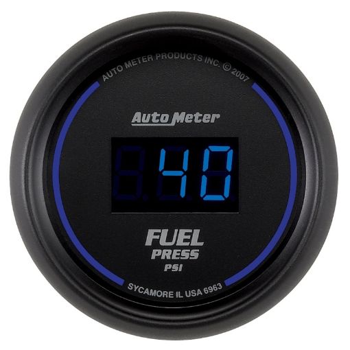 Bild på Autometer 52.4mm 1 - 100 PSI Black Digital Fuel Pressure Gauge