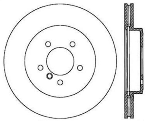 Bild på StopTech 2001 - 2005 BMW 330Ci 330i 330xi Front Left Cyro Slotted Rotor