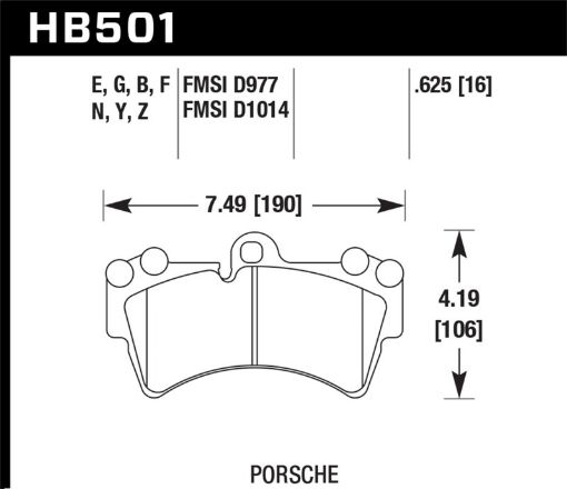 Bild på Hawk 07 - 15 Audi Q7 Base Premium HP Compound Front Brake Pads