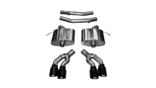 Bild på Corsa 2016 - 2019 Cadillac CTS V 6.2L V8 2.75in Black Sport Axle - Back Exhaust