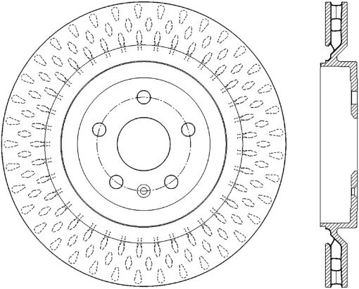 Bild på StopTech Power Slot 13 - 15 Cadillac CTS - V Rear Right Sportstop Slotted Rotor