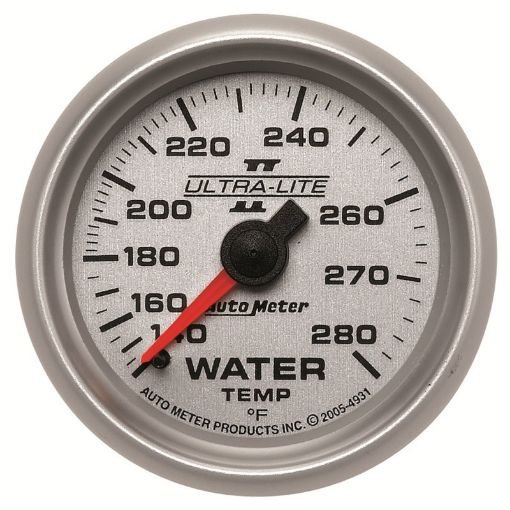 Bild på Autometer Ultra - Lite II 52mm 140 - 280 Deg F Mechanical Water Temp Gauge