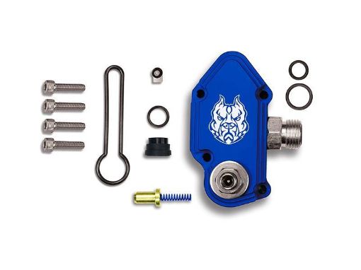 Bild på Sinister Diesel 03 - 07 Ford Powerstroke 6.0L Blue Spring Kit with Adjustable Billet Spring Housing