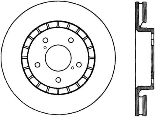 Bild på StopTech Power Slot 14 - 16 Lexus IS300IS350 Front Right Slotted Cryo Rotor - Canada Spec