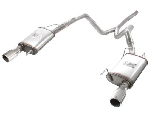 Bild på aFe MACHForce XP 05 - 09 Ford Mustang V6 4.0L 2 - 12in. 409 SS Cat - Back Exhaust