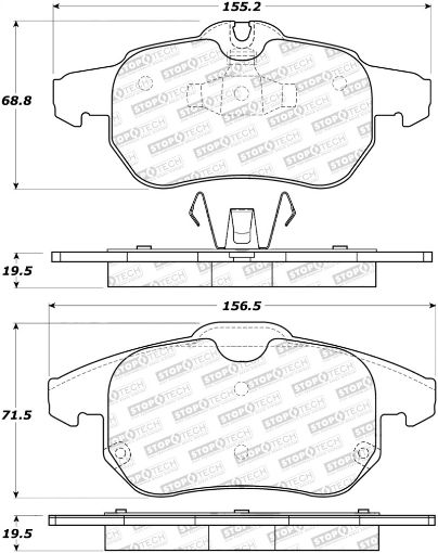 Bild på StopTech Performance 03 - 05 Saab 9 - 3 Front Brake Pads