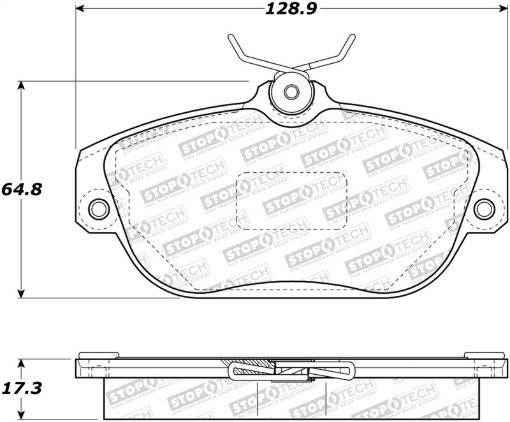 Bild på StopTech Street Touring 92 - 97 Volvo 960 Front Brake Pads - Semi - Metallic