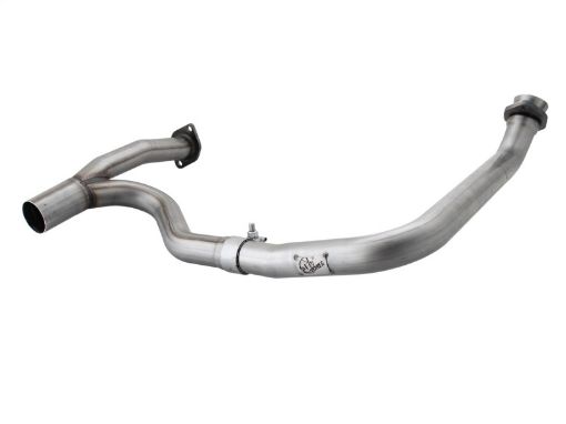 Bild på aFe Twisted Steel Y Pipe 2 - 2.5in SS Exhaust 12 - 17 Jeep Wrangler Unlimited V6 - 3.6L(4 Dr - Manual Trans)