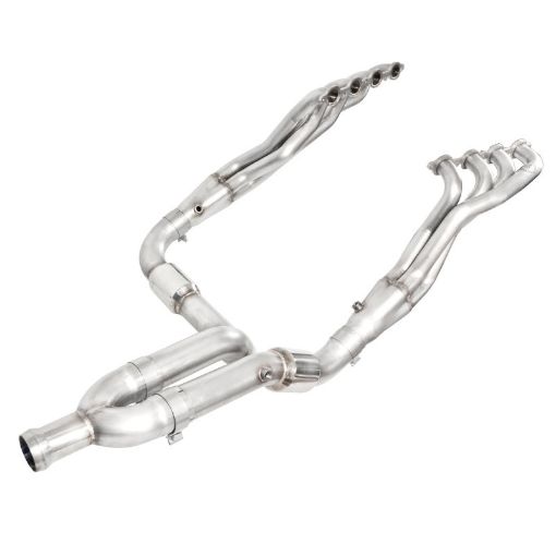 Bild på Stainless Works 2007 - 13 Chevy SilveradoGMC Sierra Headers 1 - 78in Primaries High - Flow Cats Y - Pipe