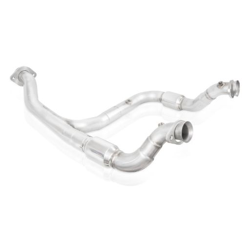 Bild på Stainless Works 15 - 18 F - 150 3.5L Downpipe 3in High - Flow Cats Y - Pipe Factory Connection