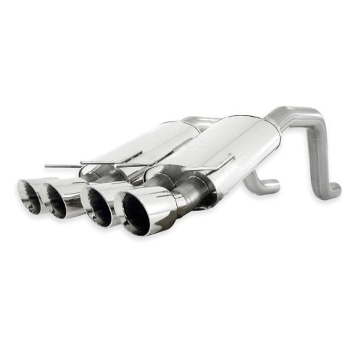 Bild på Stainless Works 2006 - 13 Corvette C6ZO6ZR1 3in Axleback Chambered Mufflers Quad 4in Rolled Edge Tips