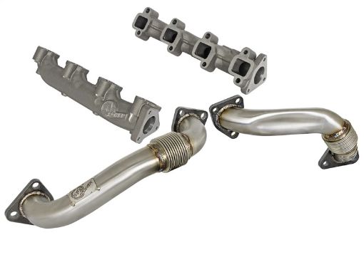 Bild på aFe 01 - 04 GM V8 - 6.6L LB7 Twisted Steel Manifold w Up Pipe