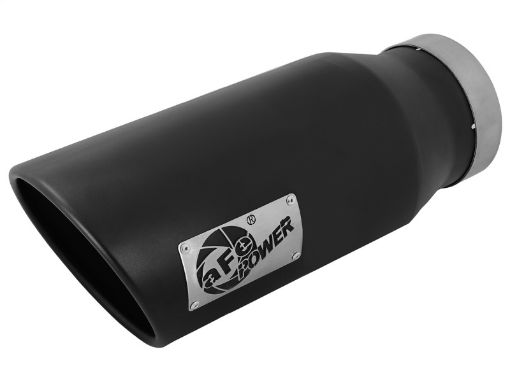 Bild på aFe Diesel Exhaust Tip Bolt On Black 4in Inlet x 6in Outlet x 15in - Left