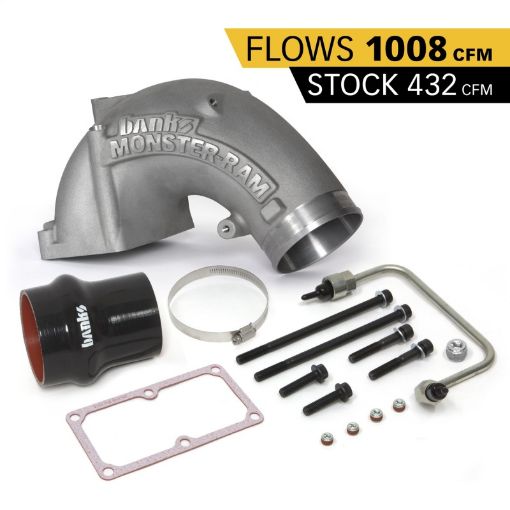 Bild på Banks Power 07.5 - 17 Ram 25003500 6.7L Diesel Monster - Ram Intake System w Fuel Line 4in Natural