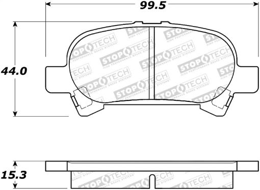 Bild på StopTech 02 - 06 Toyota Camry Street Performance Rear Brake Pads