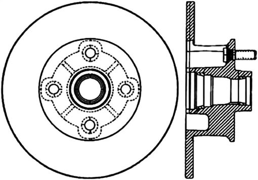 Bild på StopTech Sport CRYO) 77 - 82 Chevrolet Corvette Front Left Slotted Brake Rotor