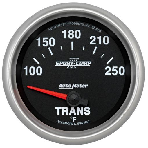 Bild på Autometer Sport - Comp II 66.7mm 100 - 250 Deg F Transmission Electric Temperature Gauge