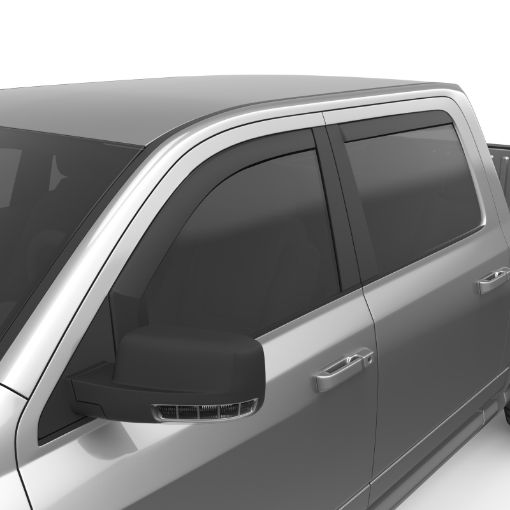 Bild på EGR 09 - 13 Dodge Ram 150025003500 Crew Cab In - Channel Window Visors - Set of 4 - Matte (572755)