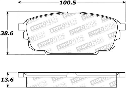 Bild på StopTech Performance 2003 Mazda Protege Rear Brake Pads