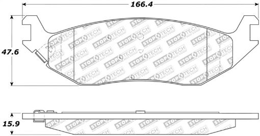 Bild på StopTech 02 - 17 Dodge Ram 1500 Street Performance Rear Brake Pads