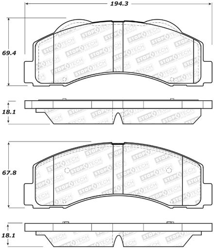 Bild på StopTech Performance 10 - 14 Ford F - 150 Front Brake Pads