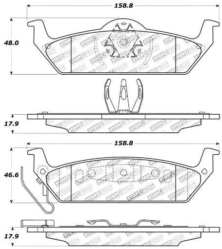 Bild på StopTech Performance 10 - 14 Ford F - 150 Rear Brake Pads