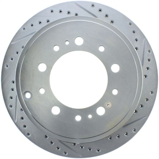 Bild på StopTech Select Sport 13 - 17 Toyota Land Cruiser Sport Drilled Slotted Rear Driver - Side Brake Rotor