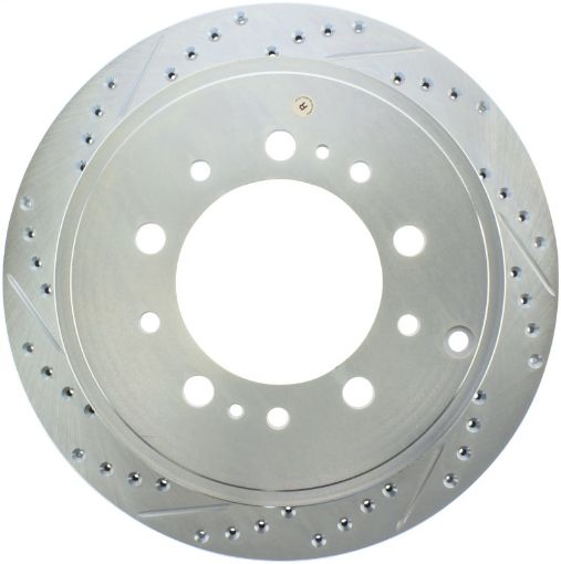 Bild på StopTech Select Sport 13 - 17 Toyota Land Cruiser Drilled Slotted Rear Passenger - Side Brake Rotor