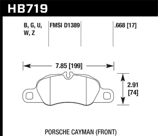 Bild på Hawk DTC - 80 14 - 16 Porsche Cayman Front Race Brake Pads