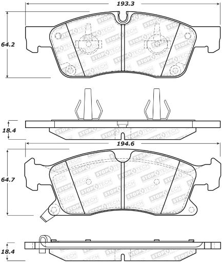 Bild på StopTech Performance 11 - 12 Dodge Durango Front Brake Pads