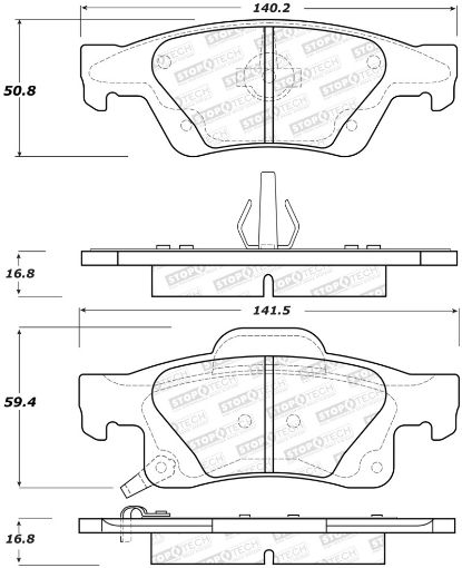 Bild på StopTech Performance 11 - 17 Dodge Durango Rear Brake Pads