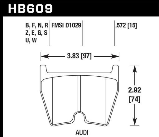 Bild på Hawk DTC - 80 08 - 15 Audi R8 Front Race Brake Pads