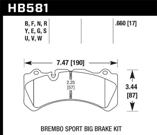 Bild på Hawk DTC - 80 Brembo 17mm Race Brake Pads