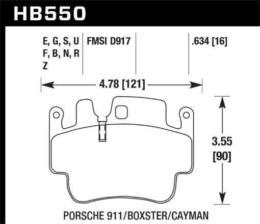 Bild på Hawk DTC - 80 01 - 05 Porsche 911 (996) Race Brake Pads