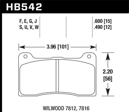 Bild på Hawk DTC - 80 Wilwood 7816 15mm Race Brake Pads