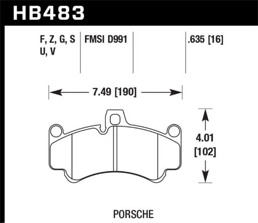 Bild på Hawk DTC - 80 01 - 13 Porsche 911 (996997) Front Race Brake Pads