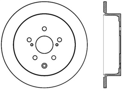 Bild på StopTech 14 - 16 Toyota Highlander Sport Drilled Rear Driver Side Brake Rotor