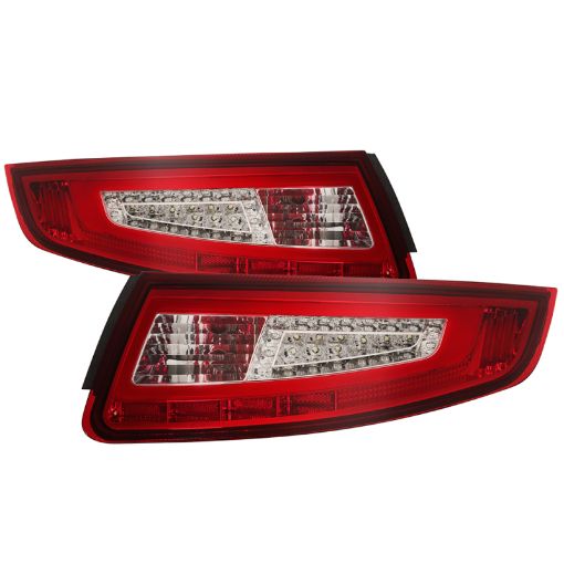 Bild på xTune Porsche 911 997 05 - 08 Light Bar LED Tail Lights - Red Clear ALT - ON - P99705V2 - LBLED - RC