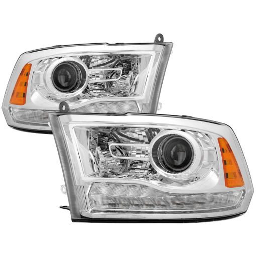 Bild på xTune Dodge Ram 13 - 17 ( w Factory Projector LED) OEM Style Headlight - Chrome HD - JH - DR13 - OE - C