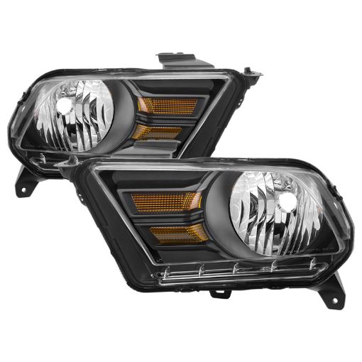 Bild på xTune Ford Mustang 10 - 14 (Non HID) OEM Style Headlights - OEM Black HD - JH - TCOL14 - OE - L