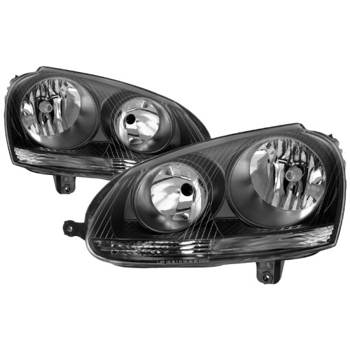 Bild på xTune Volkswagen Golf 06 - 09 OEM Style Headlights Black - OEM Black HD - JH - VJ06 - BK