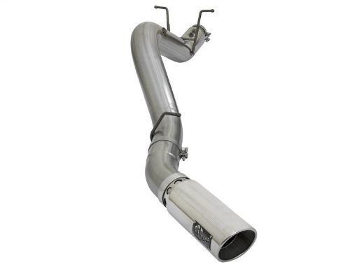 Bild på aFe LARGE BORE HD 5in 409 - SS DPF - Back Exhaust wPolished Tip 2017 GM Duramax V8 - 6.6L (td) L5P