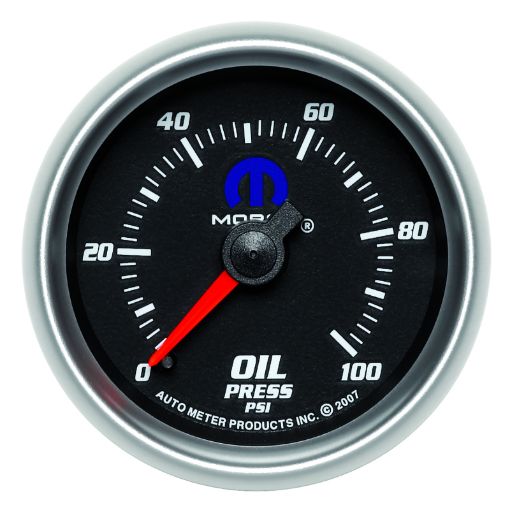 Bild på Autometer Mopar 2 - 116in Mechanical 100PSI Oil Pressure Gauge