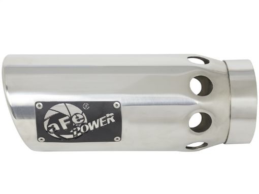 Bild på aFe Power Intercooled Tip Stainless Steel - Polished 4in In x 5in Out x 12in L Clamp On