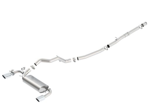 Bild på Borla 16 - 17 Ford Focus RS 2.3L MT Round Angle - Cut Tips Split Rear Exit ATAK Catback Exhaust