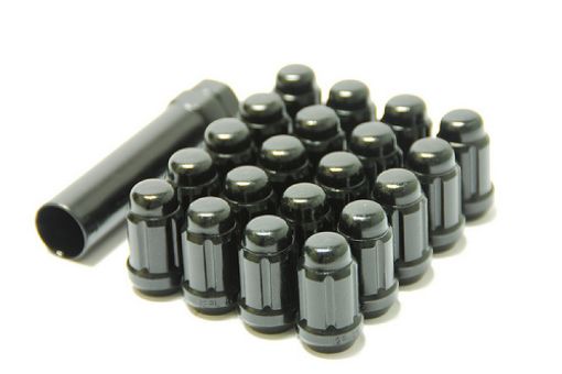 Bild på Wheel Mate Muteki Closed End Lug Nuts - Black Chrome 12x1.25