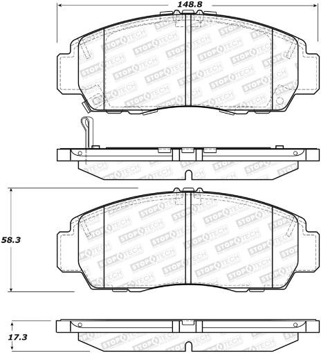 Bild på StopTech Performance 11 - 14 Acura TSX Front Brake Pads