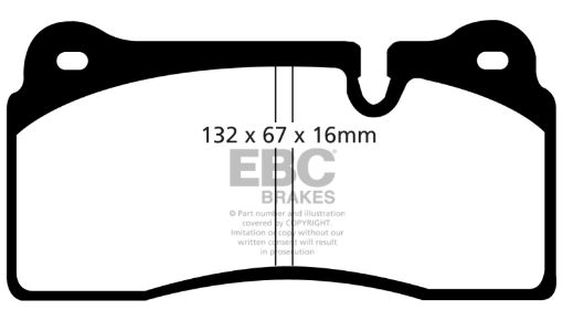 Bild på EBC 08 - 17 Audi R8 04 - 14 Lamborghini Gallardo Redstuff Rear Brake Pads