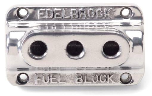 Bild på Edelbrock Fuel Block Triple Polished